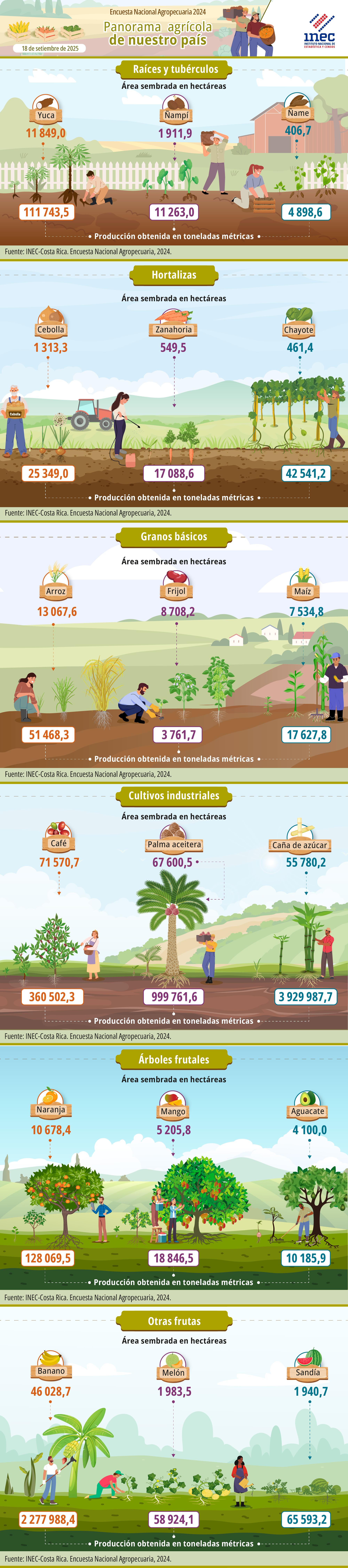 ENA. 2024. Infografía. Encuesta Nacional Agropecuaria 2024. Panorama agrícola de nuestro país.